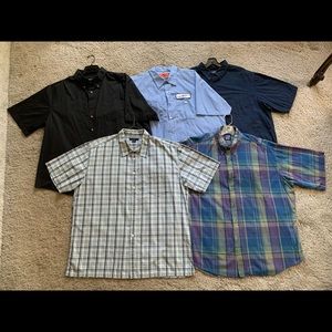 5 men’s short sleeve button down shirts